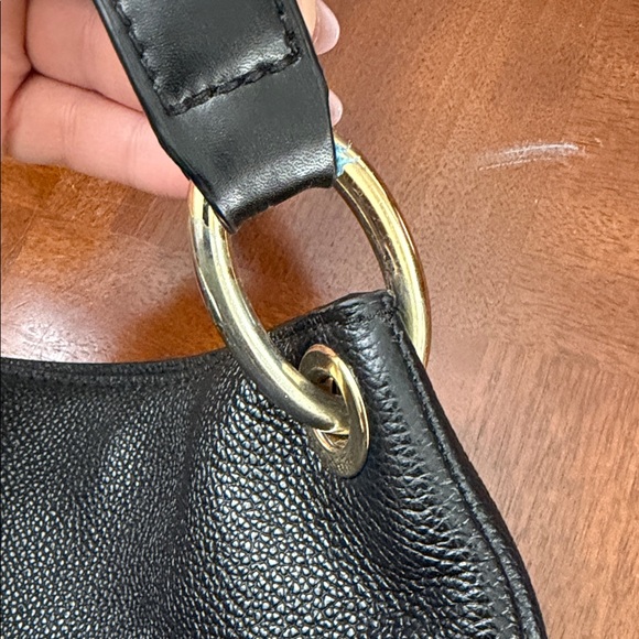 Michael Kors Black and Gold Shoulder Bag - Picture 3 of 4
